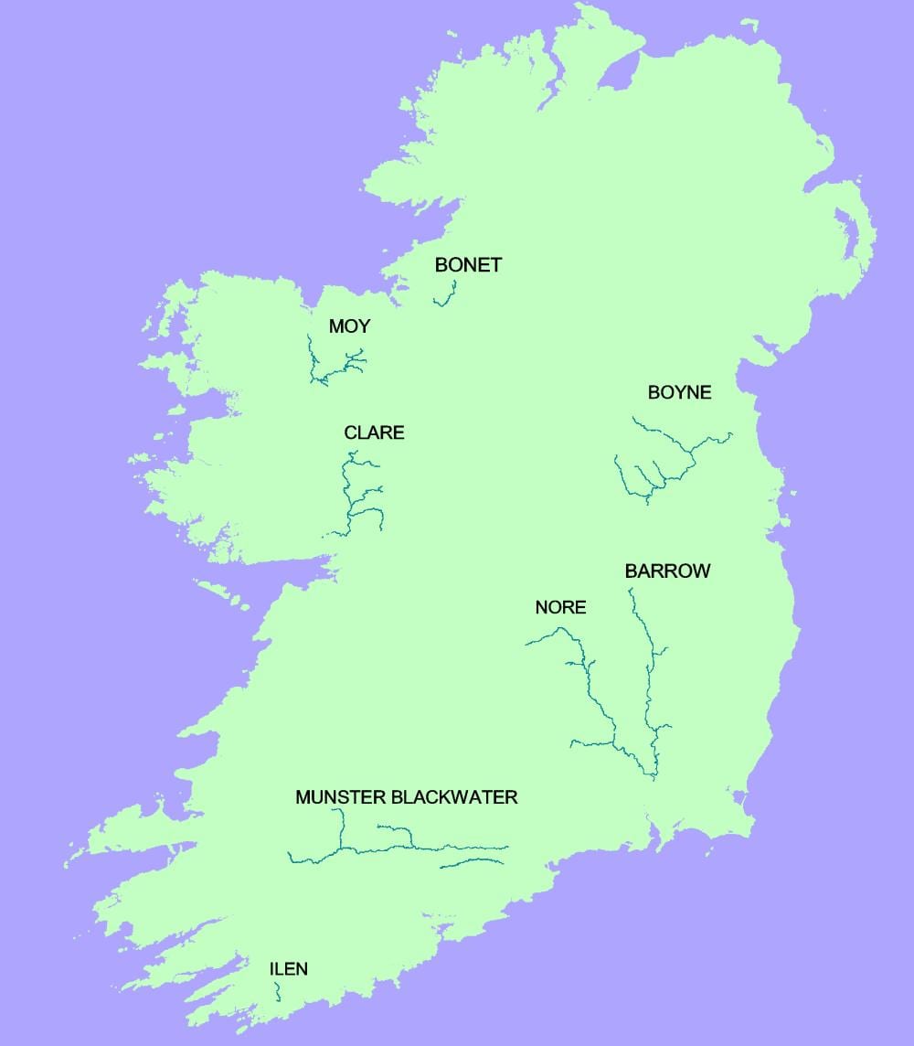harta e blackwater lumit irlandë