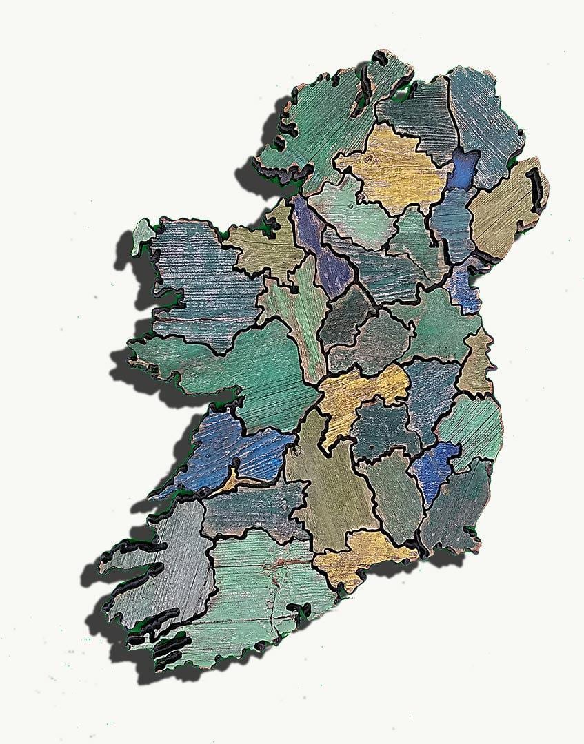 harta e druri harta e irlandës
