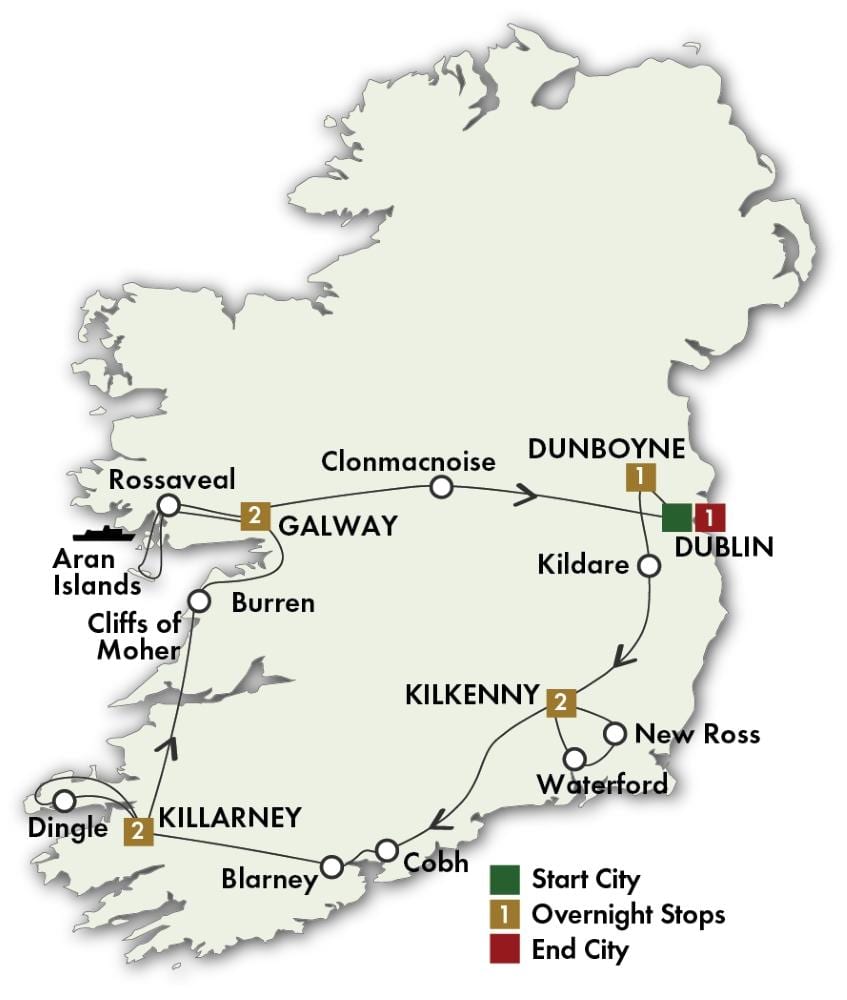 harta 0f irlandë
