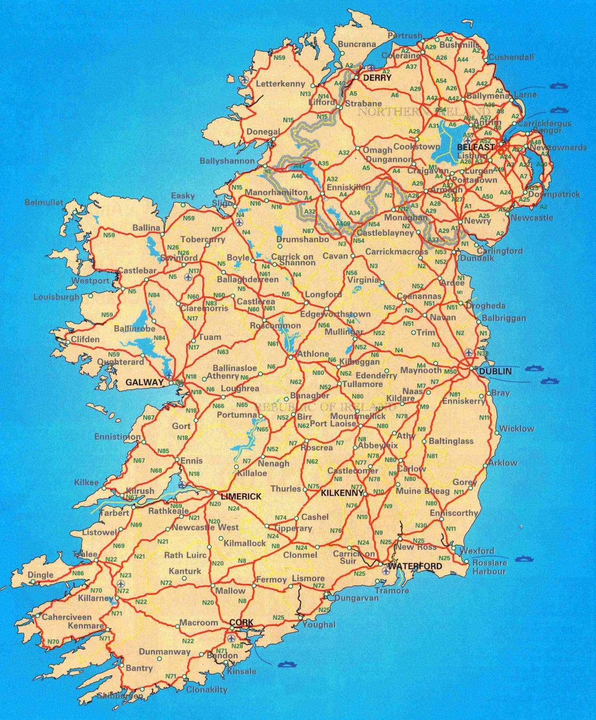 harta e eire qarqe