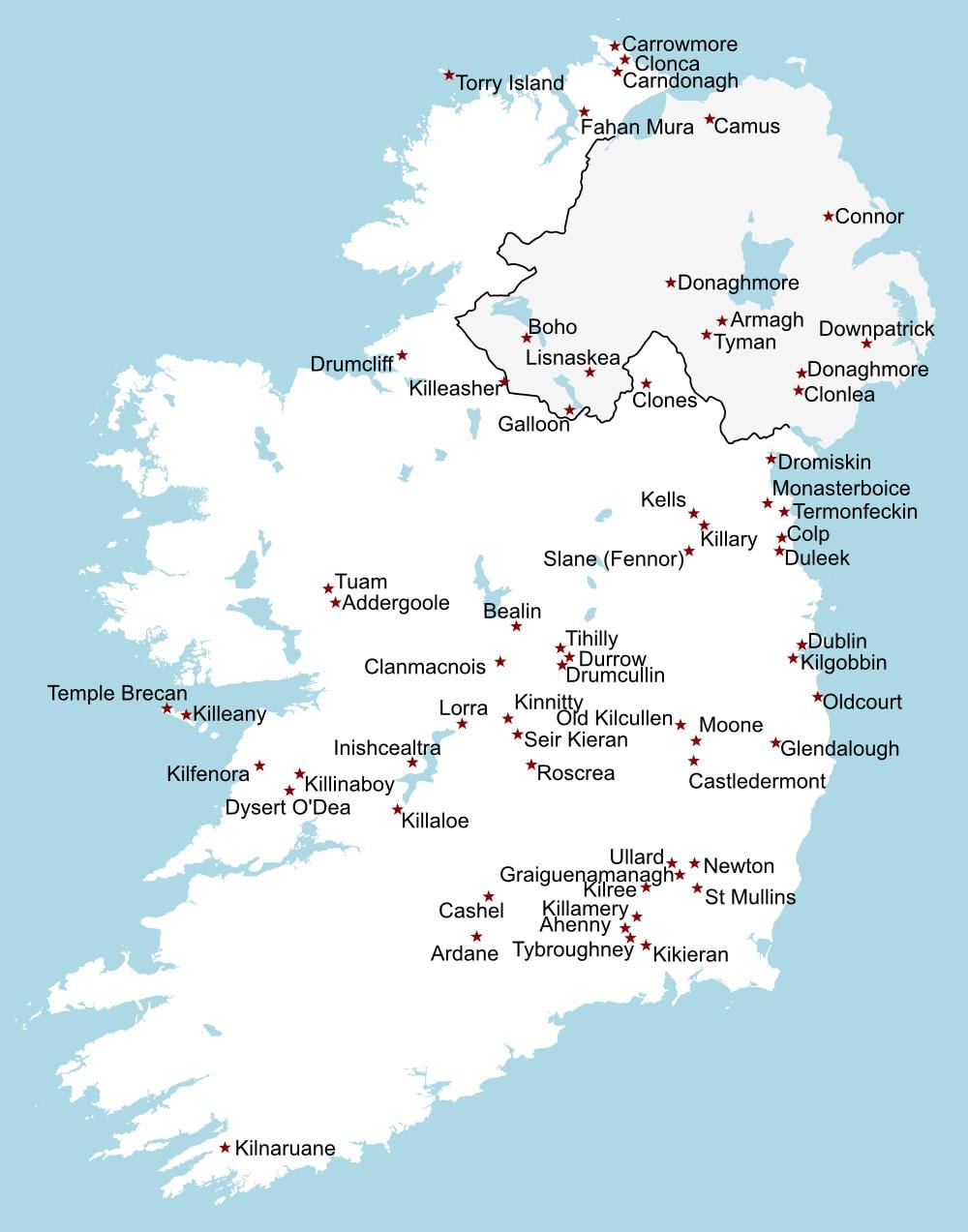 irlanda gjë hartë