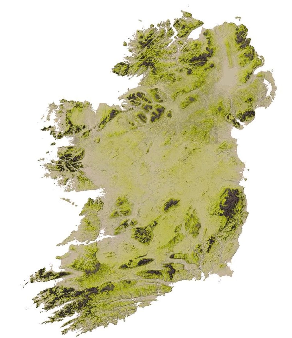 e hartave gjeografike e irlandës