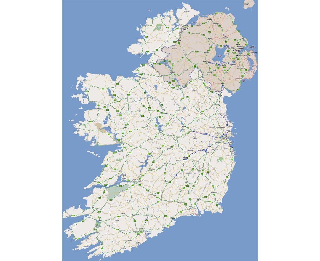 më të mirë hartën e rrugës së irlandës