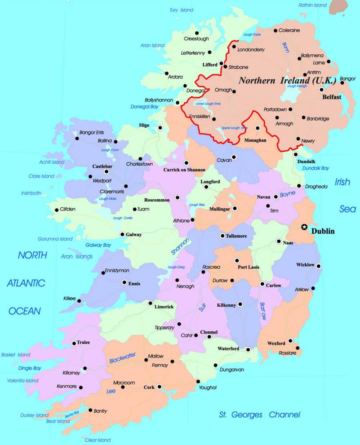 hartë politike të irlandës dhe në irlandën veriore