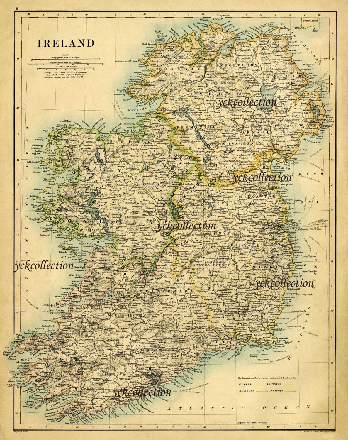 antike harta e irlandës