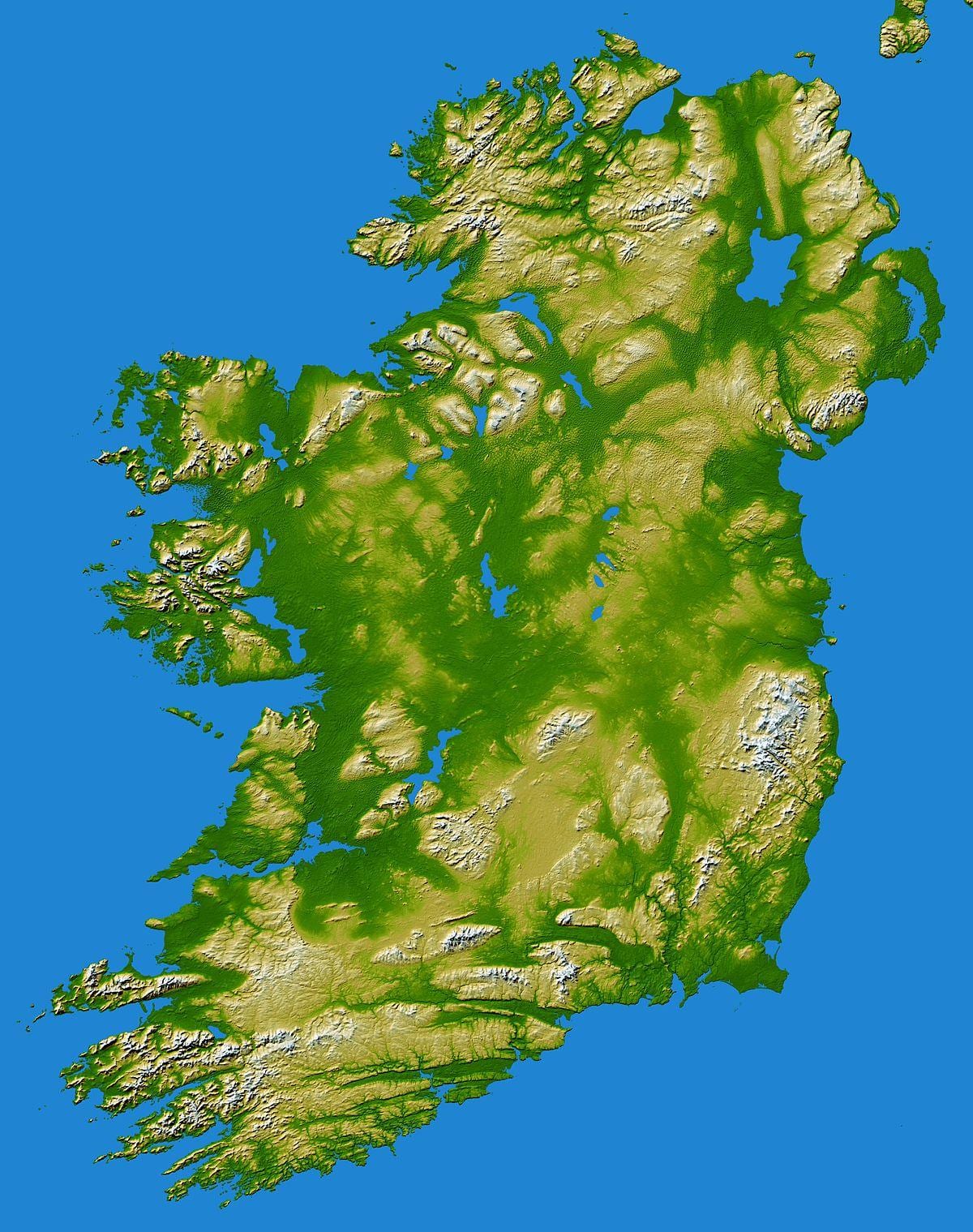 irlanda vargjet malore hartë