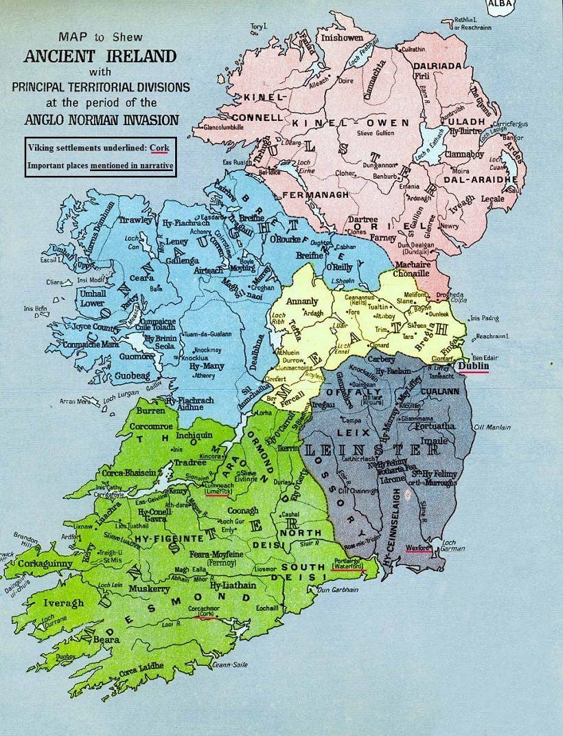 harta e megalitik irlandë 
