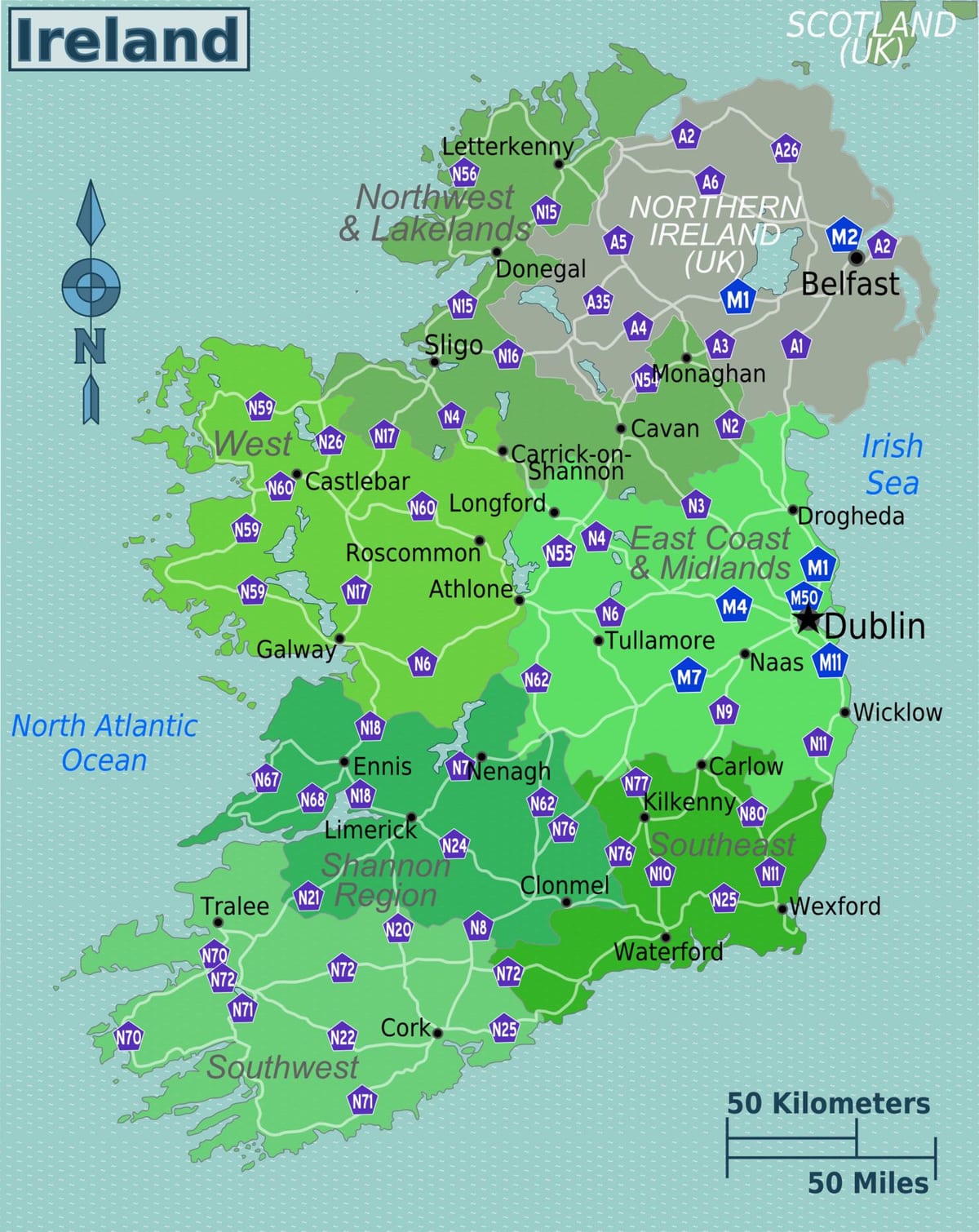 harta e gjallë harta e irlandës