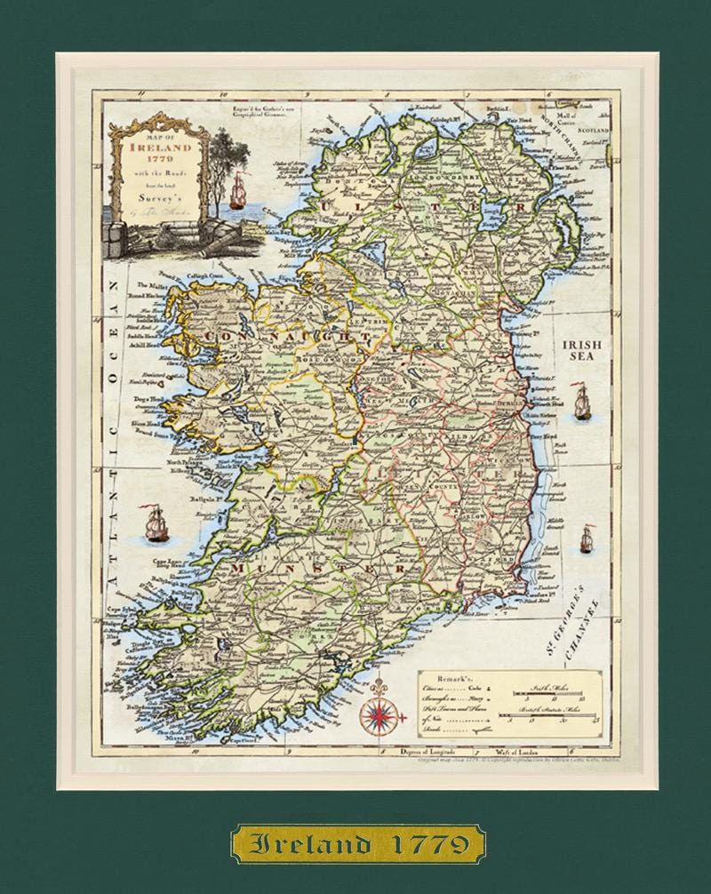 harta e paraqitur harta e irlandës