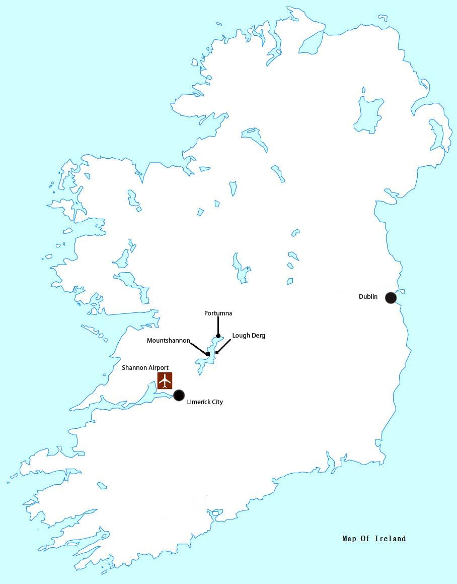 harta e shannon aeroporti irlandë