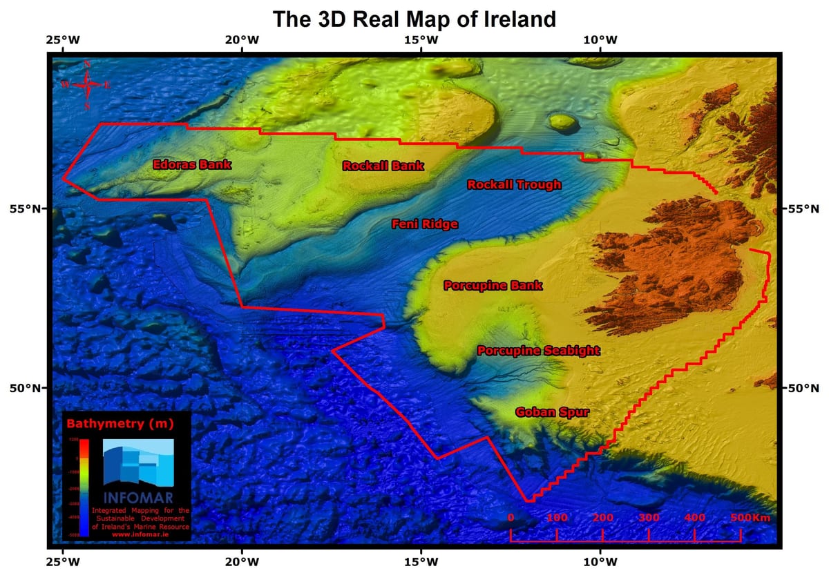e vërtetë harta e irlandës