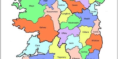 Harta e irlandës 32 qarqe