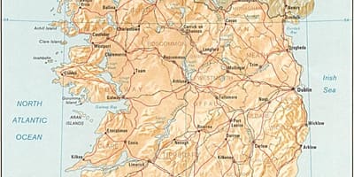 Harta e hartë të madhe e irlandës për shitje