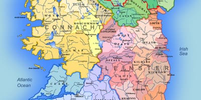 Të mëdha harte e detajuar e irlandës
