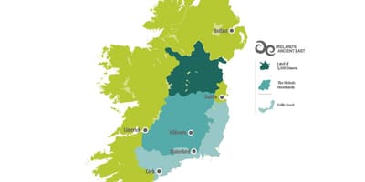 Harta e hartës së irlandës east coast
