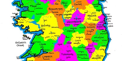 Harta e irlandës për shkollën fillore