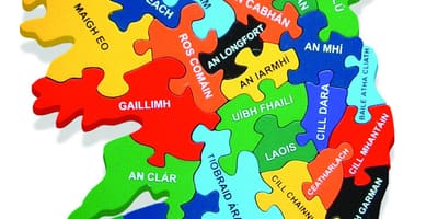 Harta e hartës së irlandës si gaeilge