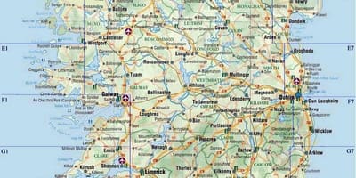 Harte e detajuar e jugut irlandë