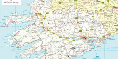 Harta e harta e veri-perëndim irlandë