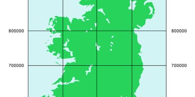 Harta e koordinon irlandë