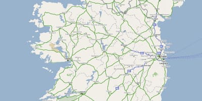 Harta e irlandës autostradës