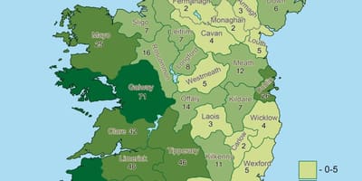 Harta e irlandës gjeografi 