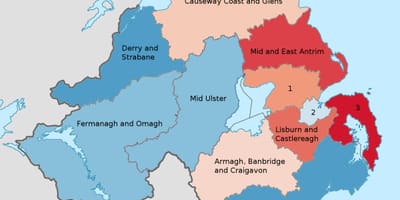 Irlanda e veriut në një hartë