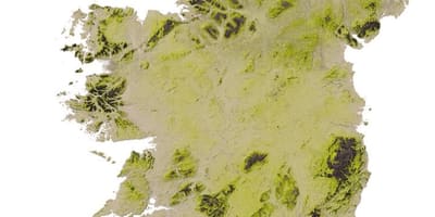 E hartave gjeografike e irlandës