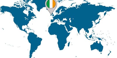Irlanda në hartën e botës