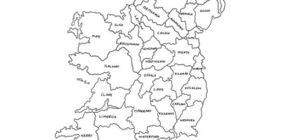Harta e konturave hartë irlandë