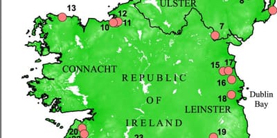 Harta e liqeneve të irlandës