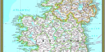 Harta e national geographic harta e irlandës
