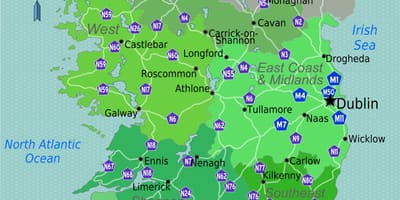 Harta e gjallë harta e irlandës
