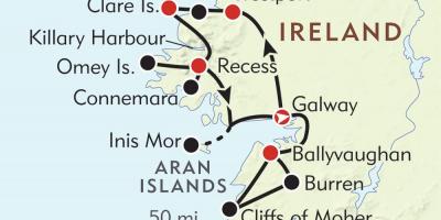 Harta e bregut perëndimor të irlandës 