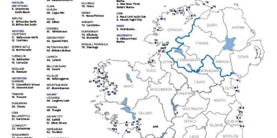Më të mirë të plazheve në irlandë hartë